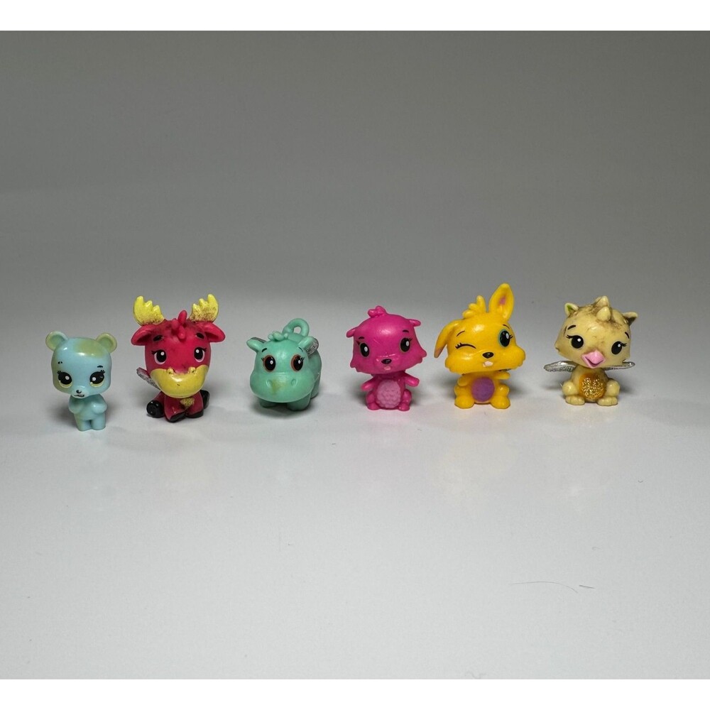 Spin Master Hatchimals CollEGGtibles Mini Figures Lot of 6 Moosebeak Glitter Win